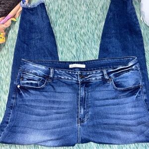 Maurices Deep Blue Straight Leg Jeans